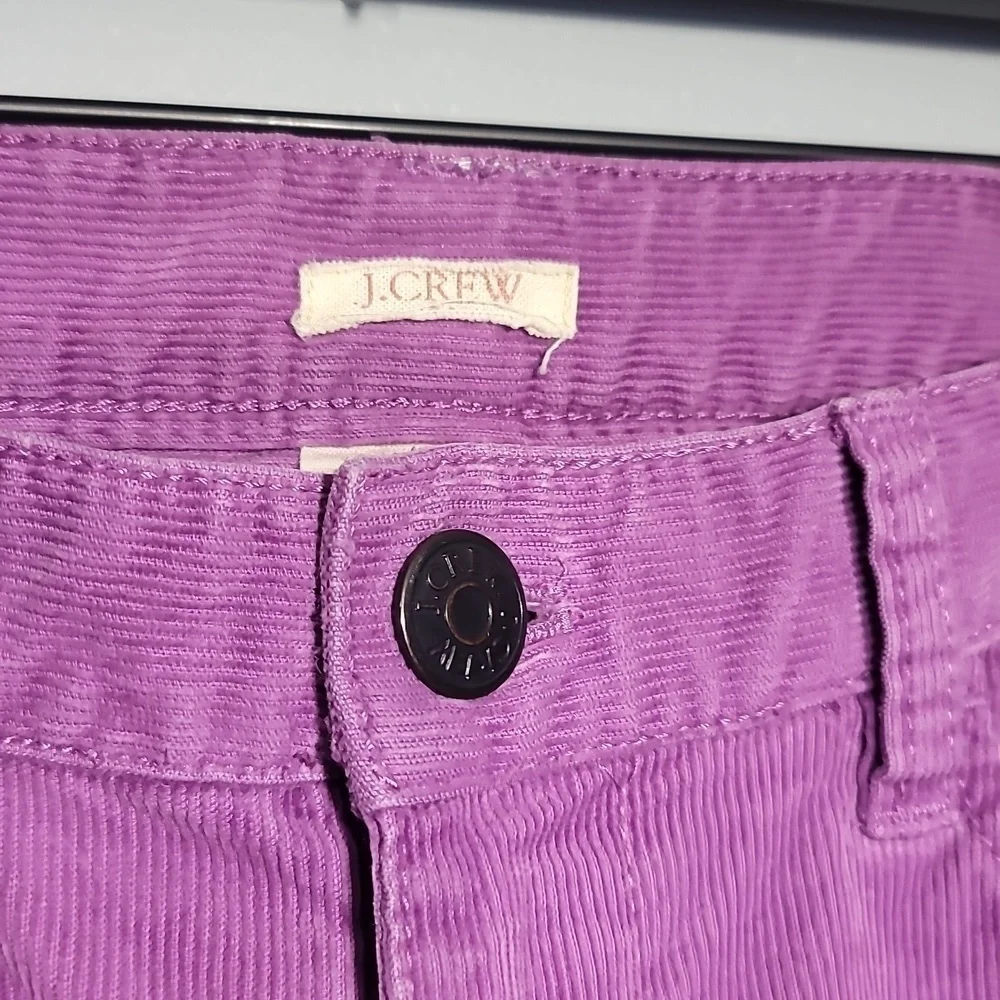 J. CREW Matchstick Lavender Pastel Goth Aesthetic Corduroy Straight Leg Pants